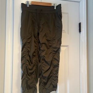 Olive Green Cropped Pants